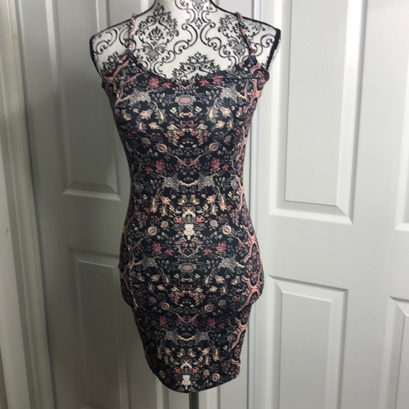 Topshop Spaghetti Strip Bodcon Dress 4 - Picture 1 of 7